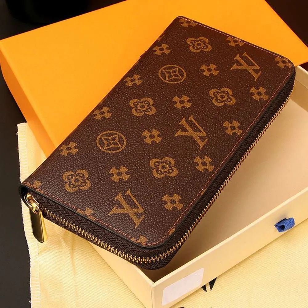 Single zipper WALLET the most stylish way to carry around money cards and coins men leather purse... | DHGate