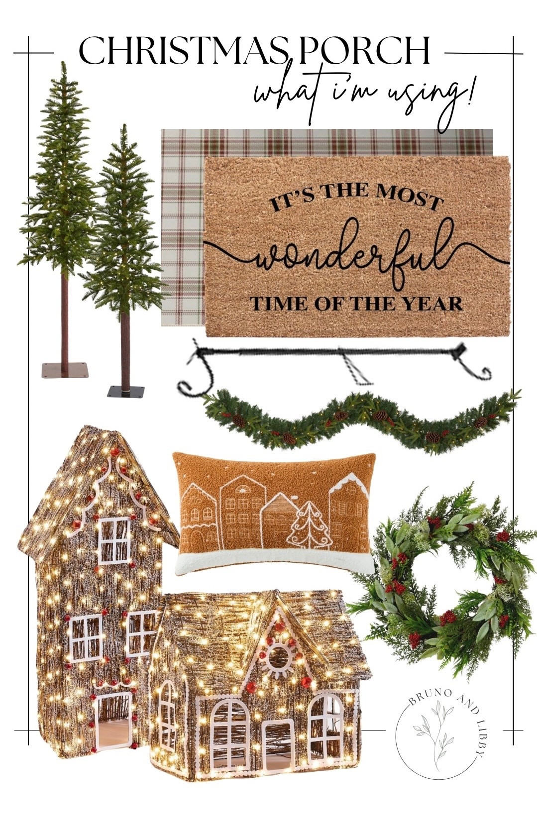 I’m hoping to get my front porch decorated for Christmas this weekend and here’s what I plan to use! A lot of it is on sale right now 30 to 50% so run grab it if you want it I always do a layer doormat with a rug. The one I have is not outdoor so I learnt a couple of others that may be great options if your porch/doors are exposed to elements. I love these tall, skinny, alpine trees, and these gingerbread houses. Honestly, I can’t believe they’re still in stock. I will be doing Garland around the door and adding in some bright red ornaments for lots of merry holiday cheer!

#LTKHoliday #LTKSeasonal #LTKHome