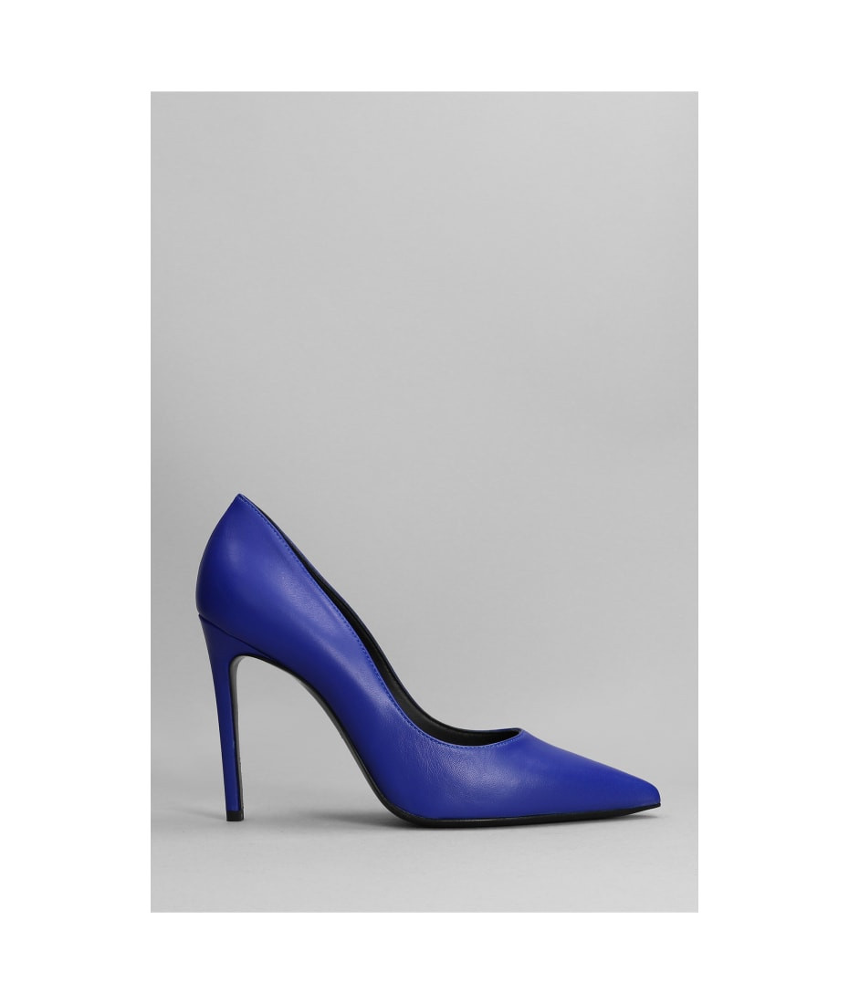 Pumps In Blue Leather | Italist.com US