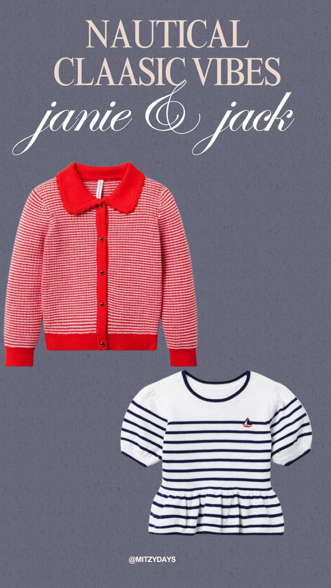Hey there! I was browsing through some adorable outfits for my daughters and I came across these gems! I just fell in love with them instantly! 

I mean, who doesn't love a timeless nautical theme that's perfect for any age, right? It's just so charming and stylish at the same time!

Check out their sale!! 

Janie and jack | kids outfit | girls | ltk kids | Baby 

#LTKSeasonal #LTKfindsunder50 #LTKsalealert