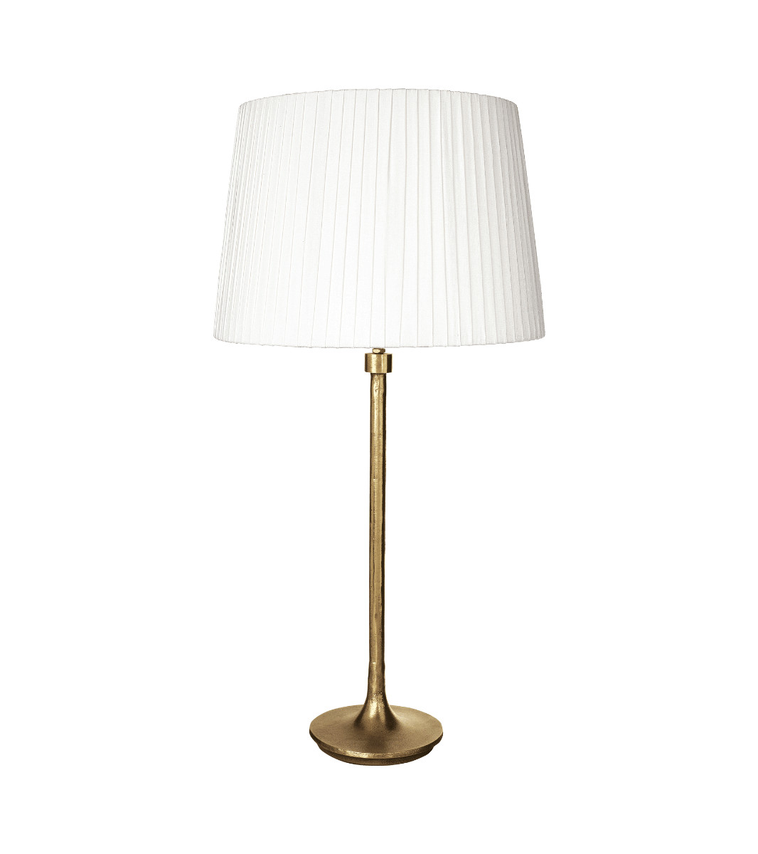 Droplet Metal Column Table Lamp - Antique Gold | OKA US