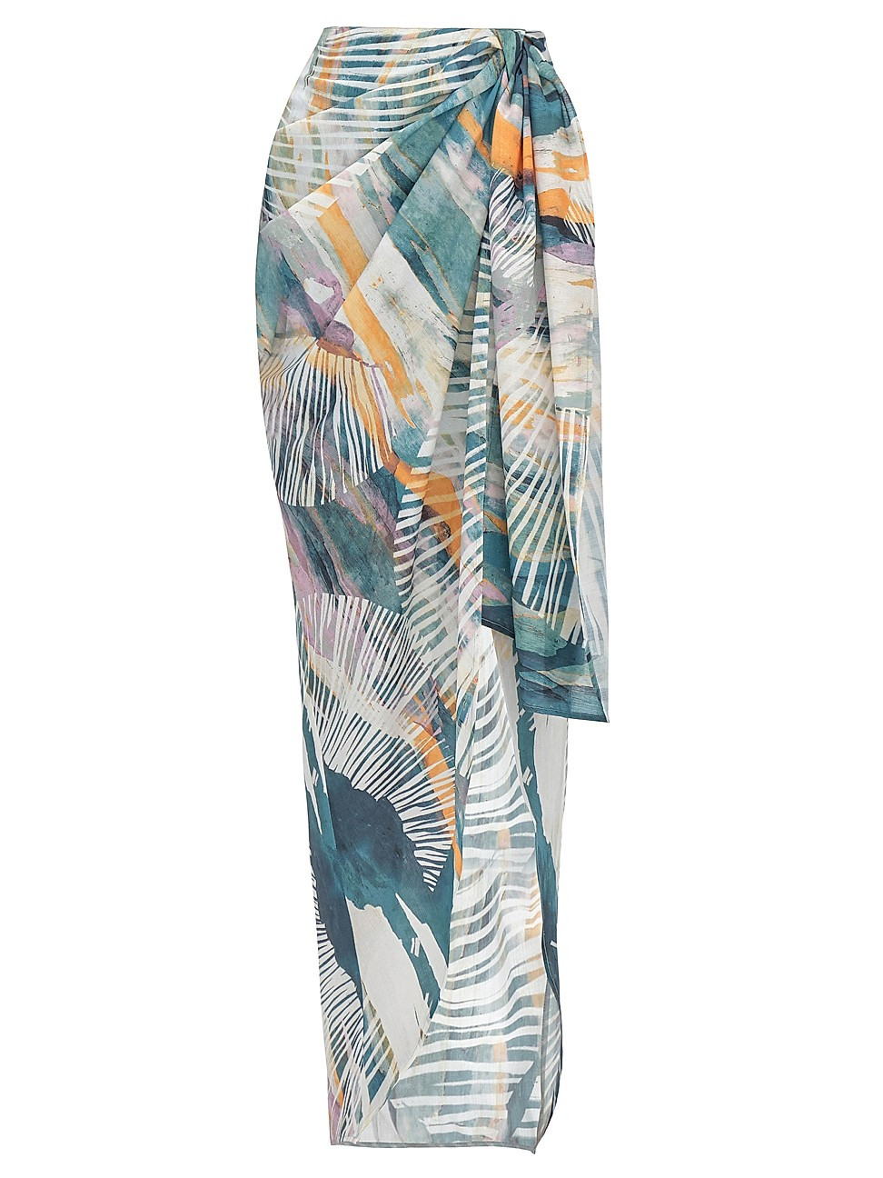 Women's Halima Wrap Abstract Print Maxi Skirt - Abstract Bark Print - Size Small | Saks Fifth Avenue