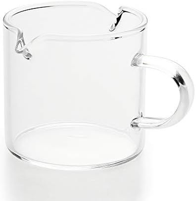 Shot Glasses Espresso Parts Double Spouts Milk Cup Clear Glass (Clear Glass-1Pack) | Amazon (US)