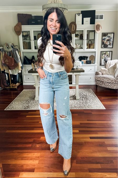 Jeans true to size 
In a 27

#LTKFindsUnder100 #LTKStyleTip #LTKSeasonal