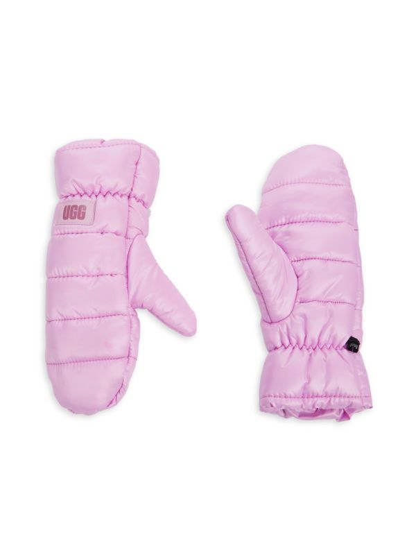 UGG Logo Faux Fur Lined Mittens on SALE | Saks OFF 5TH | Saks Fifth Avenue OFF 5TH