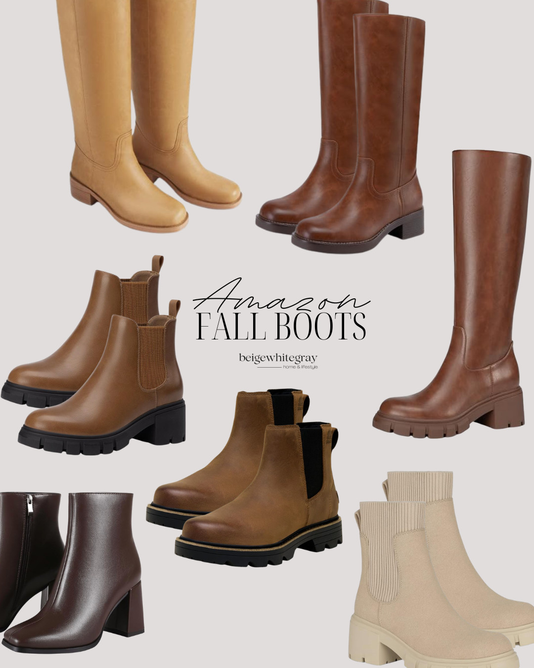 Top boot picks for fall. Stay stylish and comfy! #FallBoots #AmazonFinds