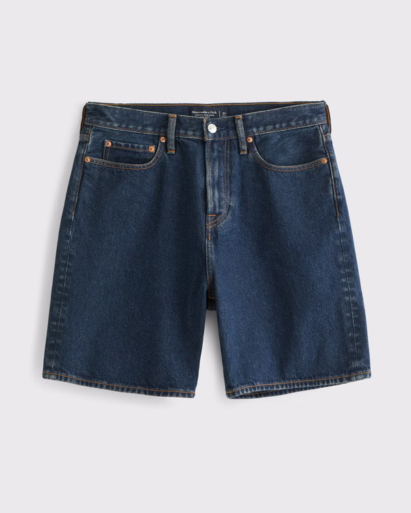 Men's Loose Denim Short | Men's Clearance | Abercrombie.com | Abercrombie & Fitch (US)