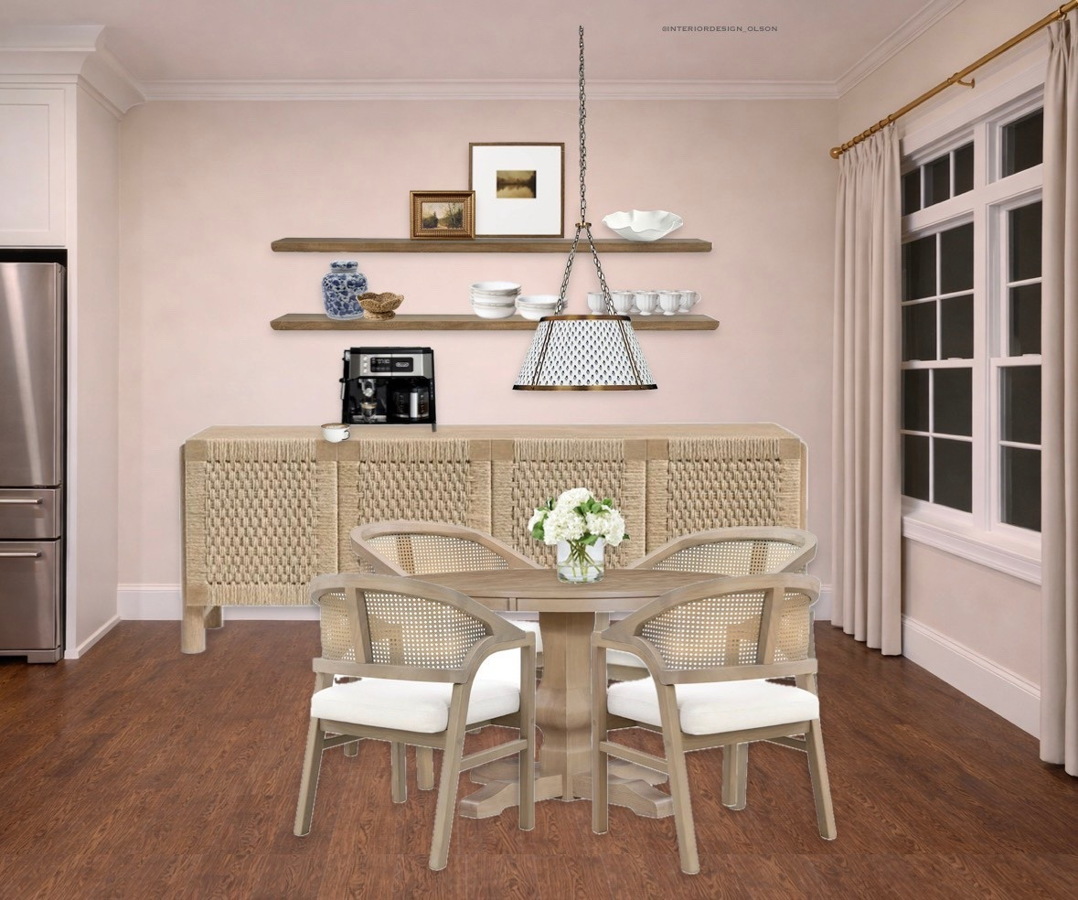 Same space, different look and proof that neutrals never feel boring 🤍
Swapping in lighter chairs and a textured sideboard keeps this kitchen nook feeling fresh, airy, and timeless while still staying cohesive.

Shop the furniture, lighting, and decor details here.

#LTKhome #NeutralKitchen #DiningAreaInspo #ClassicInteriors #KitchenDesignIdeas

