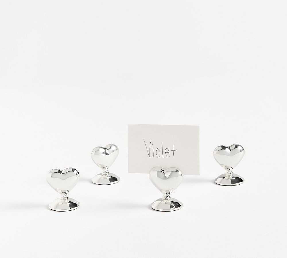 Metal Heart Place Card Holders - Set of 4 | Pottery Barn (US)