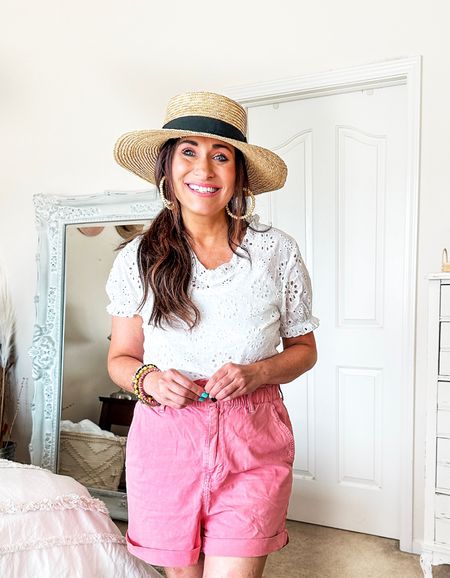 A summer must have white eyelet top! 
Such a sweet tip can be styled so many ways!
Wear everyday or dress up for a special occasion.
Summer// white eyelet top

#LTKunder50 #LTKstyletip