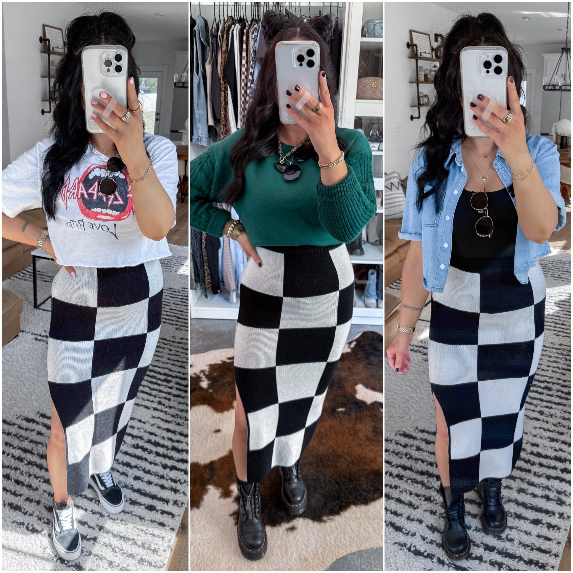 Another 2025 top seller is this checkered print thick knit bodycon skirt! The fit is so flattering and the quality is unreal! One of my all time favorite amazon purchases. 😍



#LTKootd #LTKBump #LTKPetite