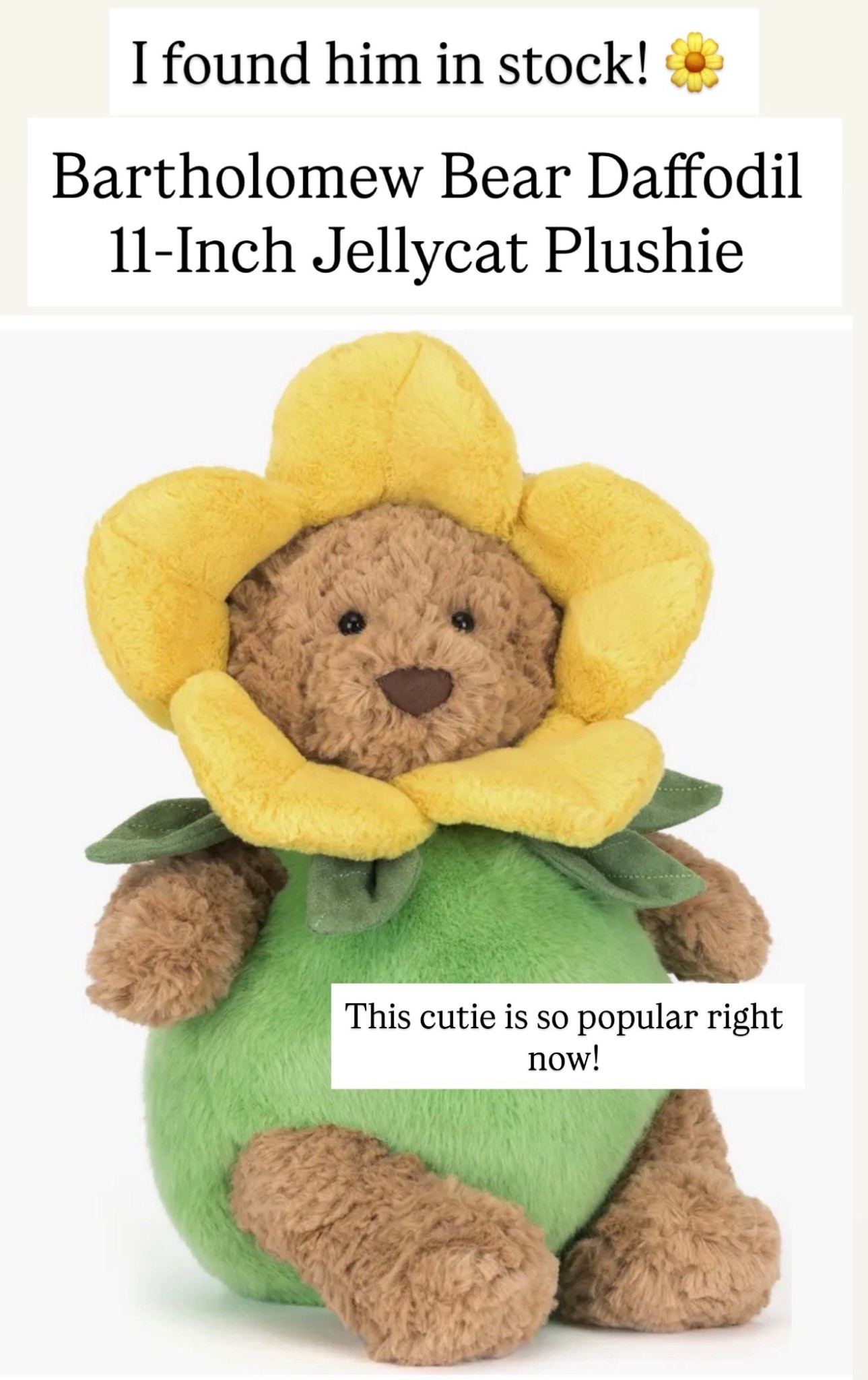 How cute is this bear? This jellycat stuffed animal is adorable! 

#LTKKids