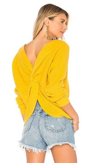 Endless Rose x REVOLVE Back Detail Sweater in Yellow | Revolve Clothing (Global)