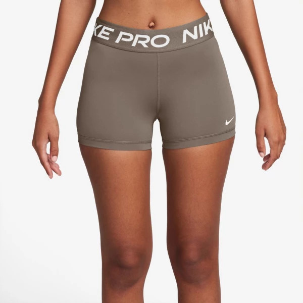Women's Nike Pro Shorts XSmall Mink Brown/White | Scheels