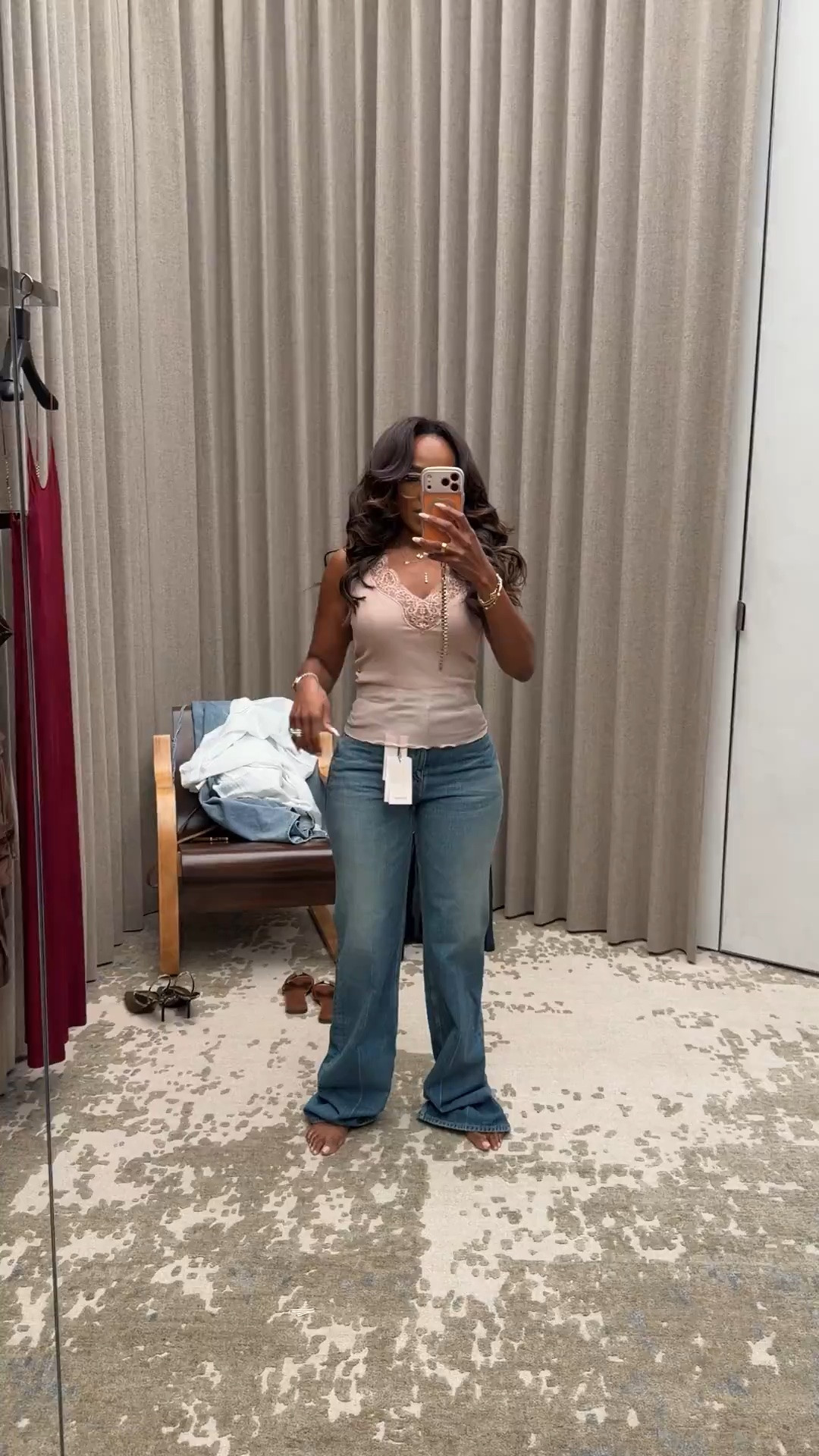 Trying on YSL items - do you like fitting room try ons?

Small tank
30 jeans

#LTKootd #LTKPetite