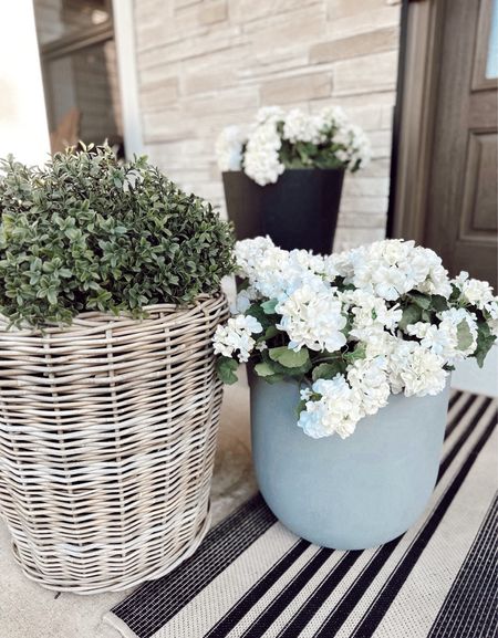 Porch decor! RESTOCK on my gray planter! Only $17 - I have a few around my house! Looks like concrete. 

These UV faux flowers are amazing! Have had mine for two years, still look new and look real! 

Porch decor. Patio decor. Outdoor decor. Planter.

#LTKFindsUnder50 #LTKStyleTip #LTKHome