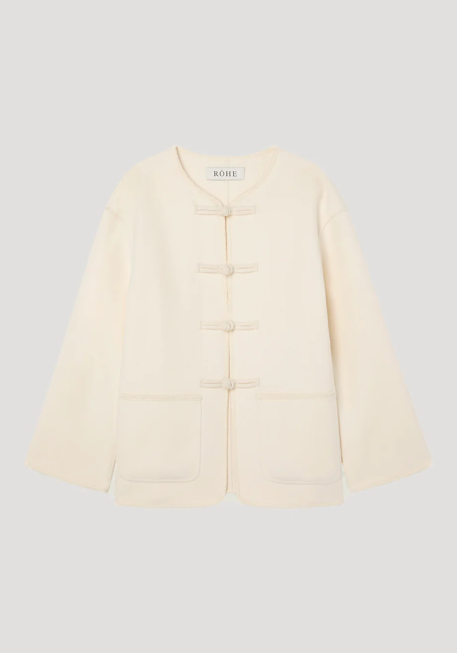 double-faced wool pankou jacket | off white | Rohe