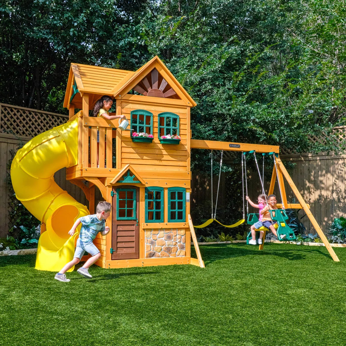 Boulder Station - Yellow Slide | Wayfair North America