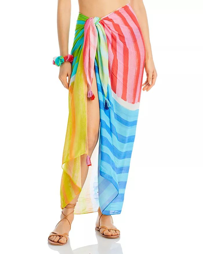 Striped Sarong Swim Cover-Up & Scrunchie Set | Bloomingdale's (US)