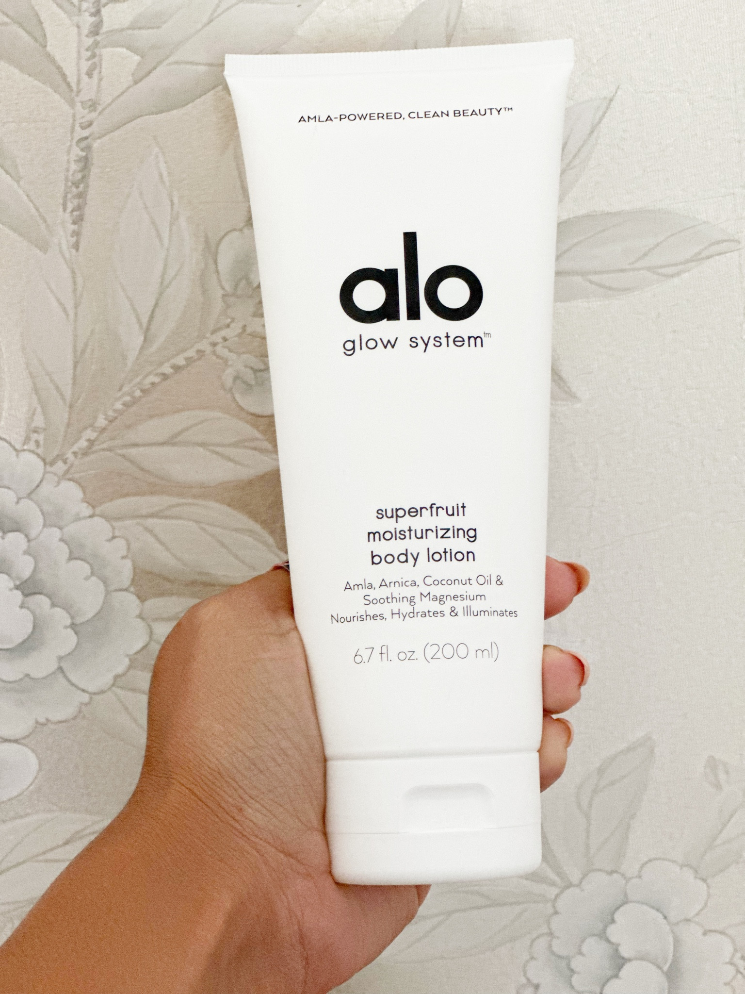 My new favorite brand!  I just bought several items from their health and wellness line. One is this body lotion. It’s very hydrating and makes your skin feel moisturized without feeling greasy. It also has a refreshing and subtle citrus scent to it  




@alo 

#LTKfindsunder50 #LTKbeauty