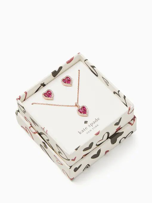 Spell It Out Heart Jewelry Set | Kate Spade Outlet