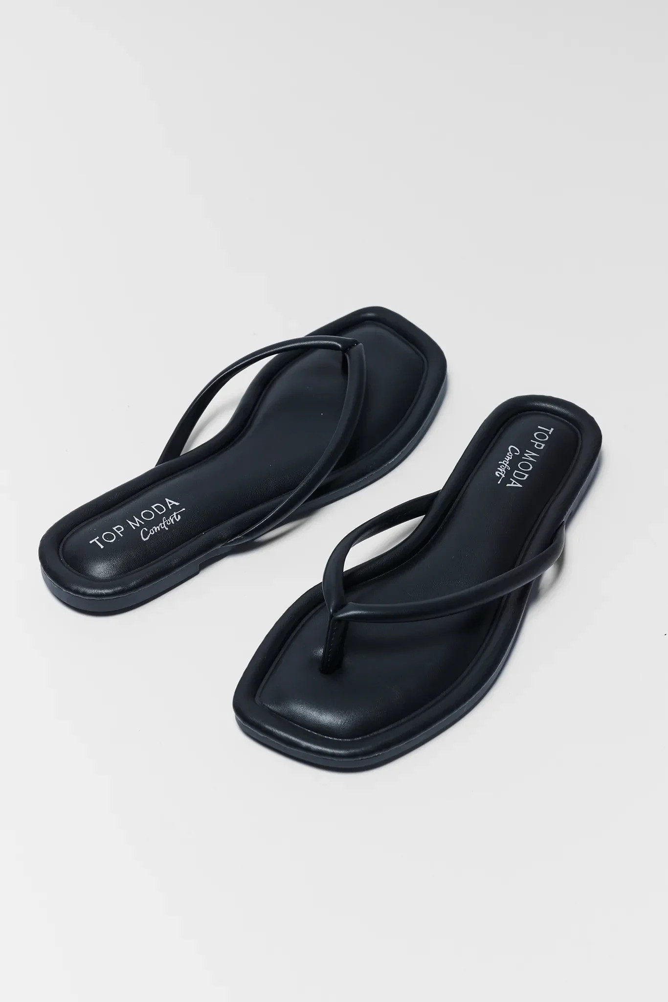 Taite Black Flip Flop Sandals | Avara