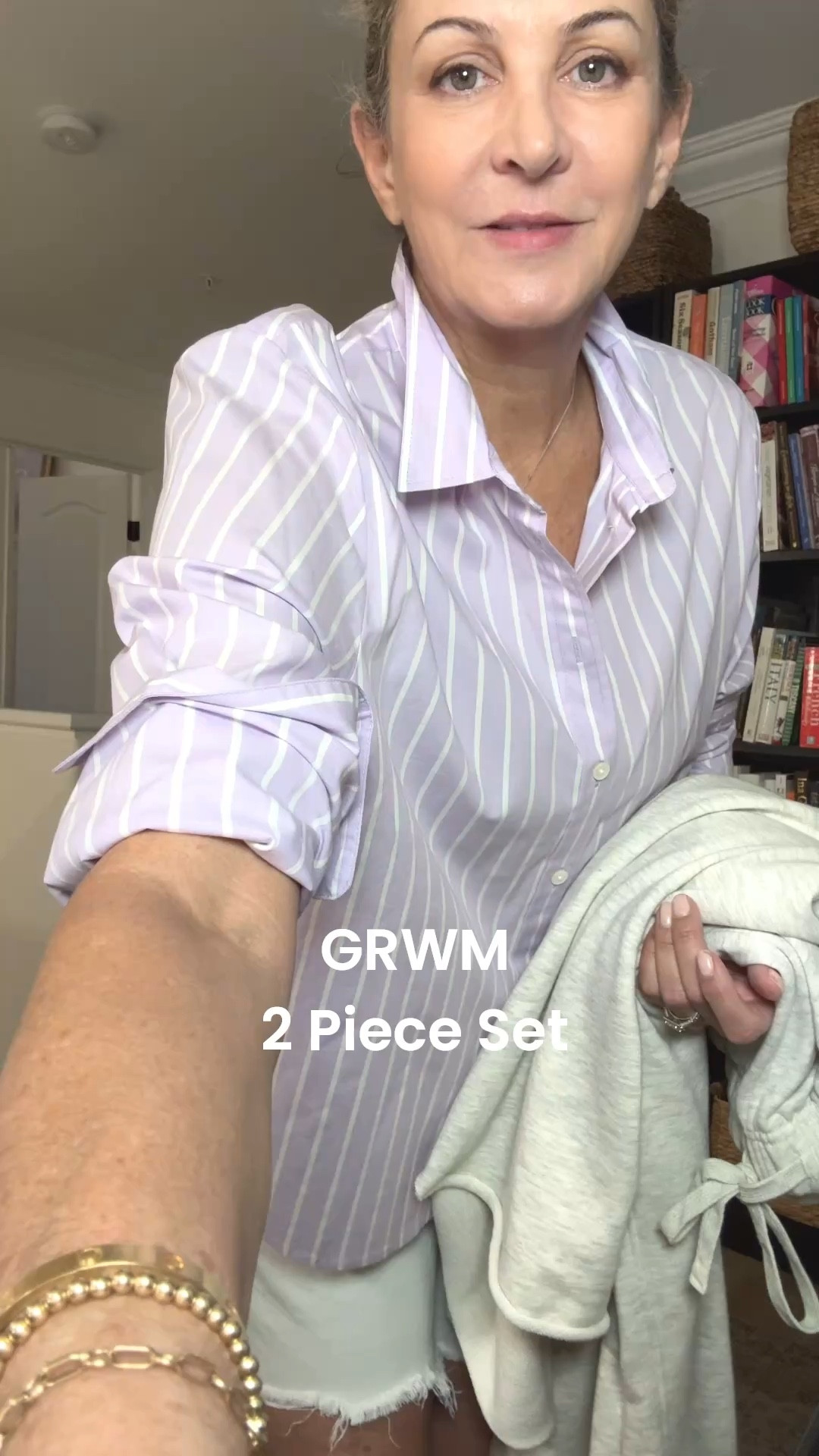 GRWM 2 Piece Set that's so good you'll want all the colors. Elevated Casual. Travel Set. French Terry. Rolled hem. Pockets. I'm in a medium. Light Grey color.  

#LTKgrwm #LTKOver40 #LTKmomlife