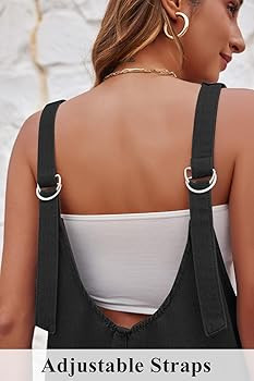 Womens High Roller Shortall Denim Romper Casual Sleeveless Loose Jeans Overalls Shorts Jumpsuits ... | Amazon (US)