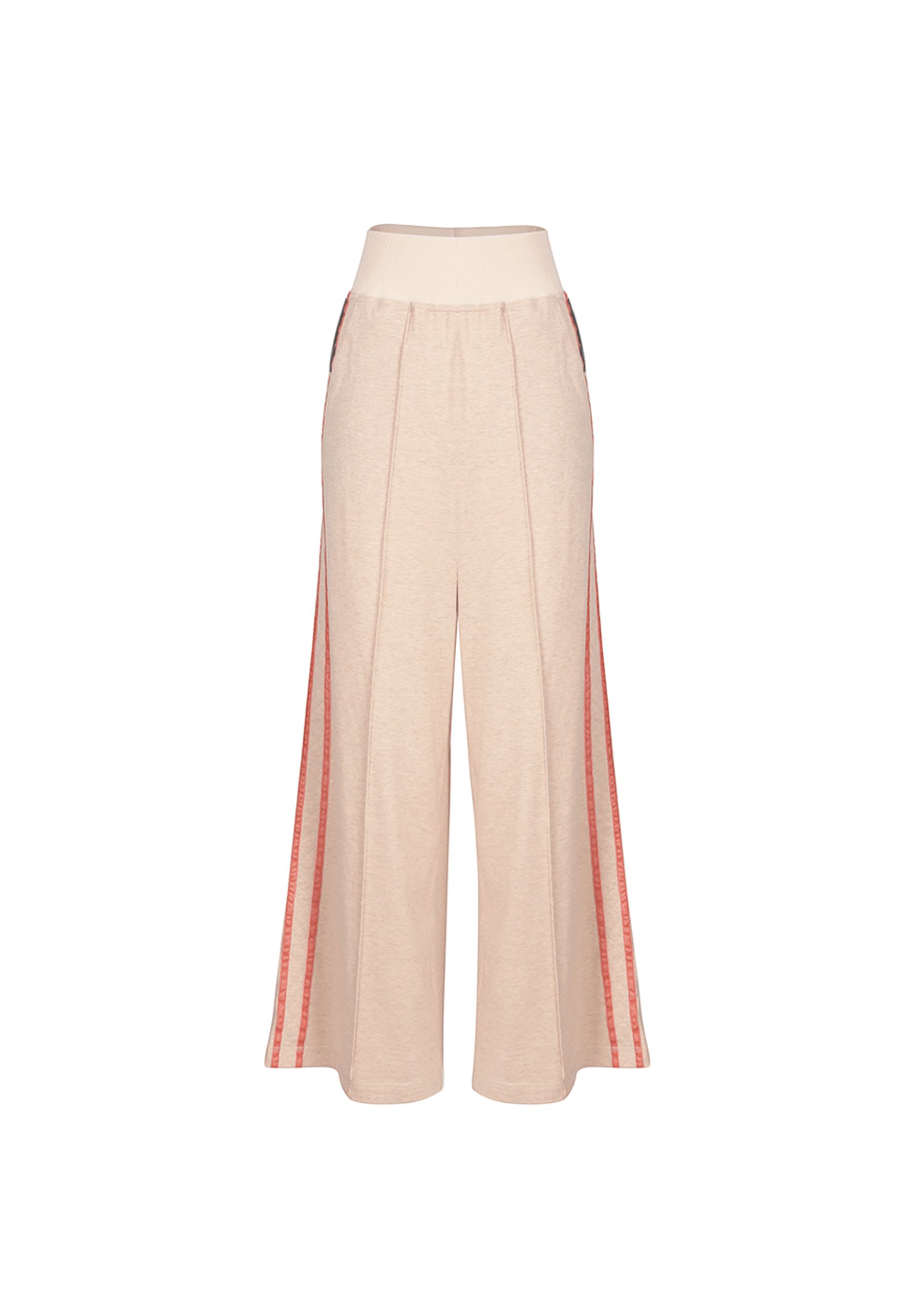 Women's High Waist Cotton Palazzo Pants I Casual Wide Leg Pants  - Yvette Cool WB2 - Rose Gold | Wolf and Badger (Global excl. US)