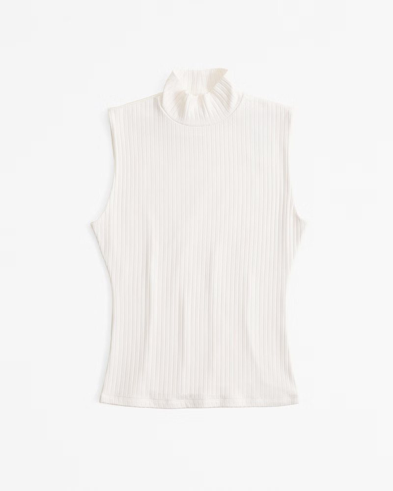 Wide Rib Mockneck Top | Abercrombie & Fitch (US)