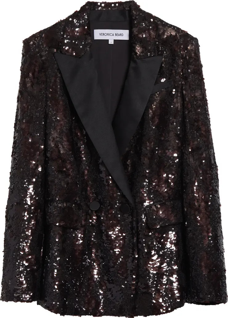 Veronica Beard Sevyn Sequin Double Breasted Dickey Evening Jacket | Nordstrom | Nordstrom