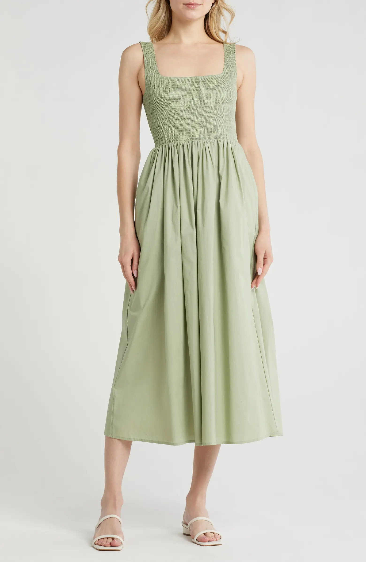 Smocked Fit & Flare Sundress | Nordstrom Rack