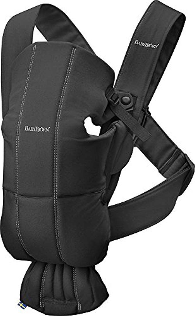 BABYBJORN Baby Carrier Mini in Cotton, Black | Amazon (US)
