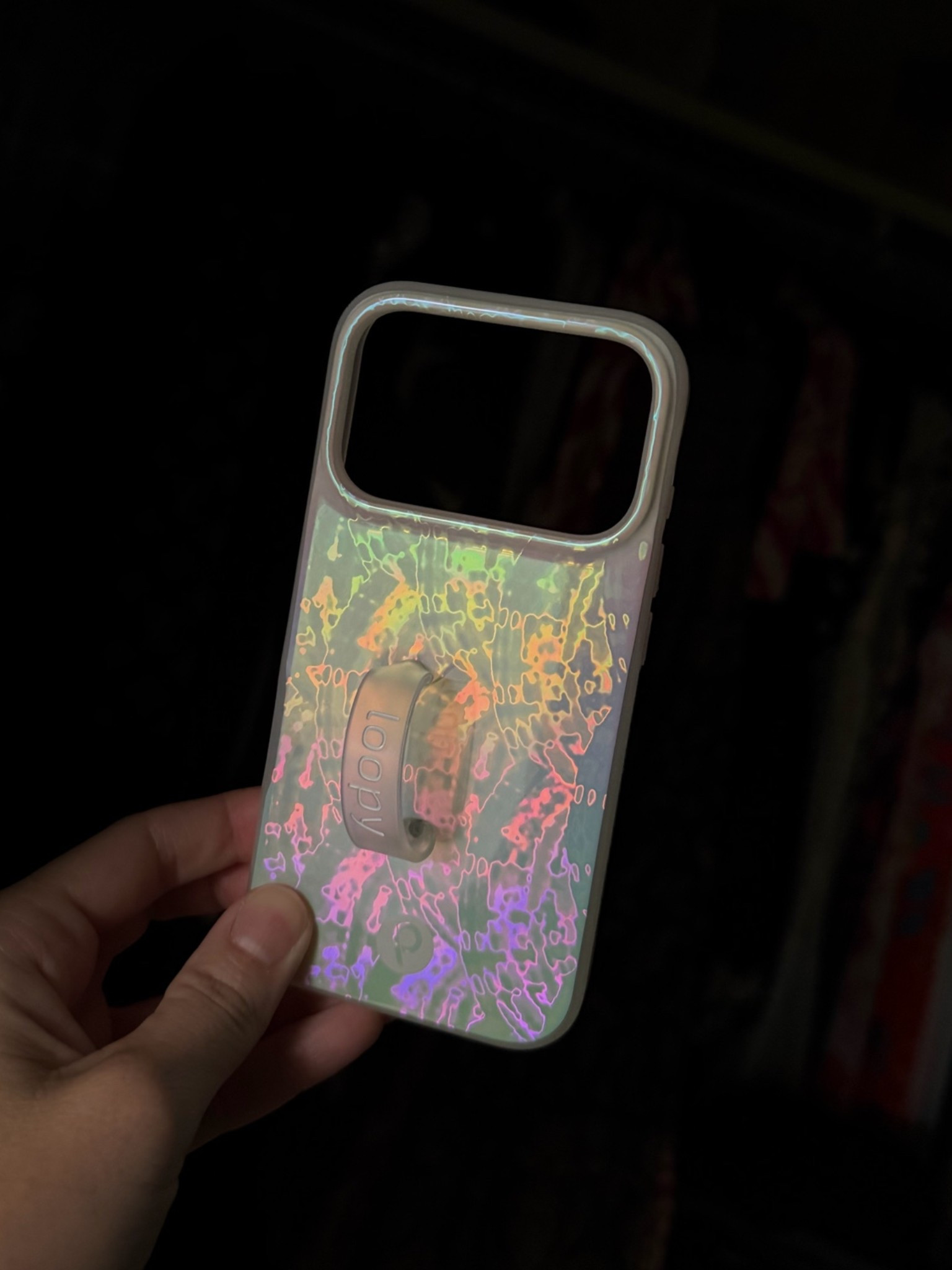 Just got in the coolest iridescent loopy case! Use code DTKAUSTIN for 10% off your entire order!
