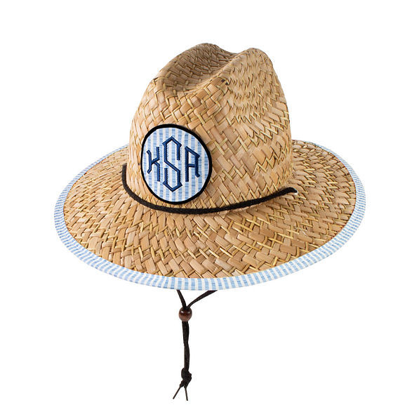 Monogrammed Kids Straw Hat | Marleylilly