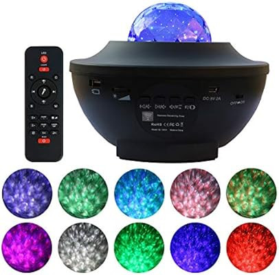 Night Light Projector for Kids, OwnZone Ocean Wave Projector Star Galaxy Light Projector with Blu... | Amazon (US)