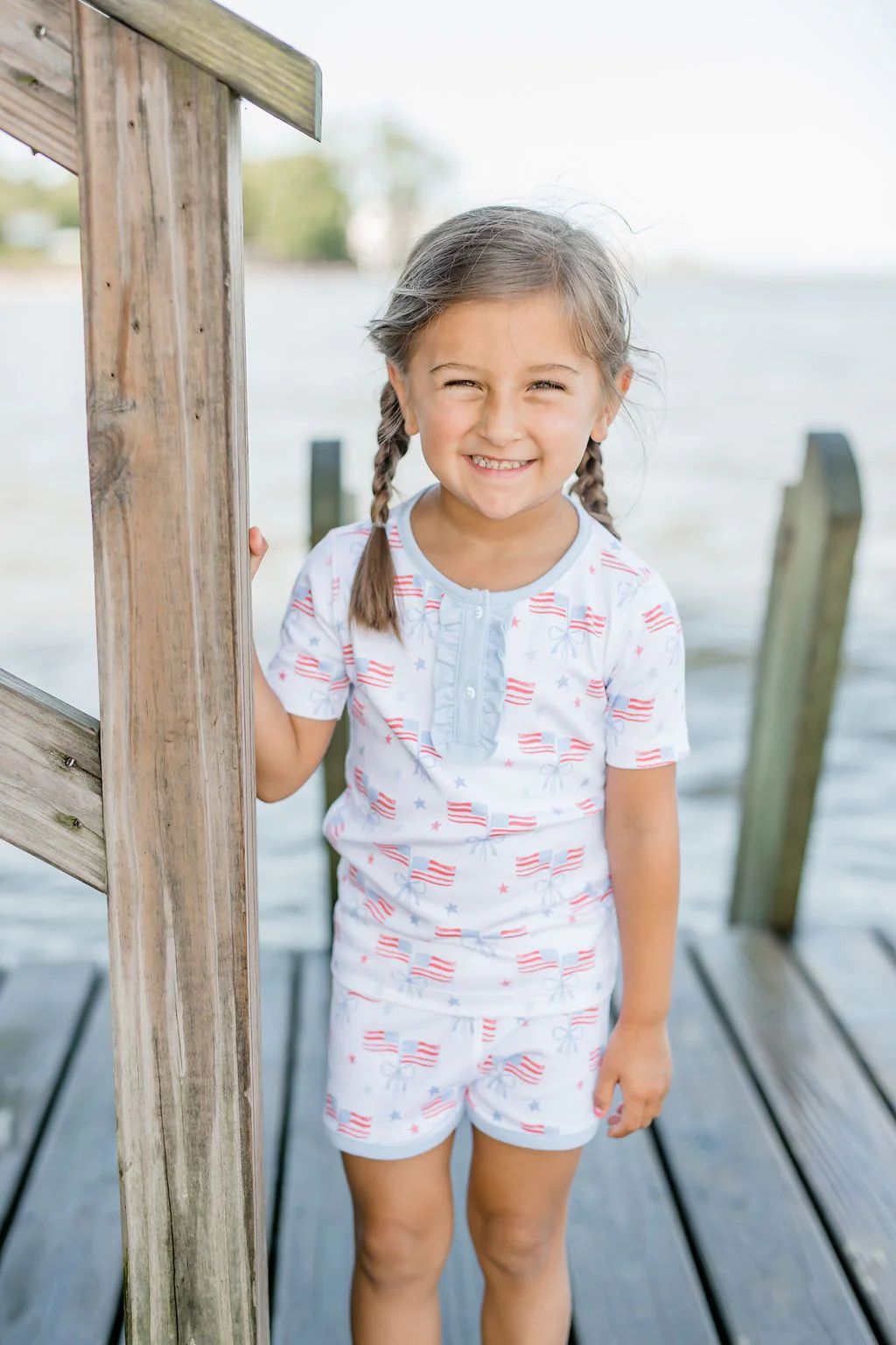 James and Lottie Our Country Girl's Short Jammie Set | JoJo Mommy