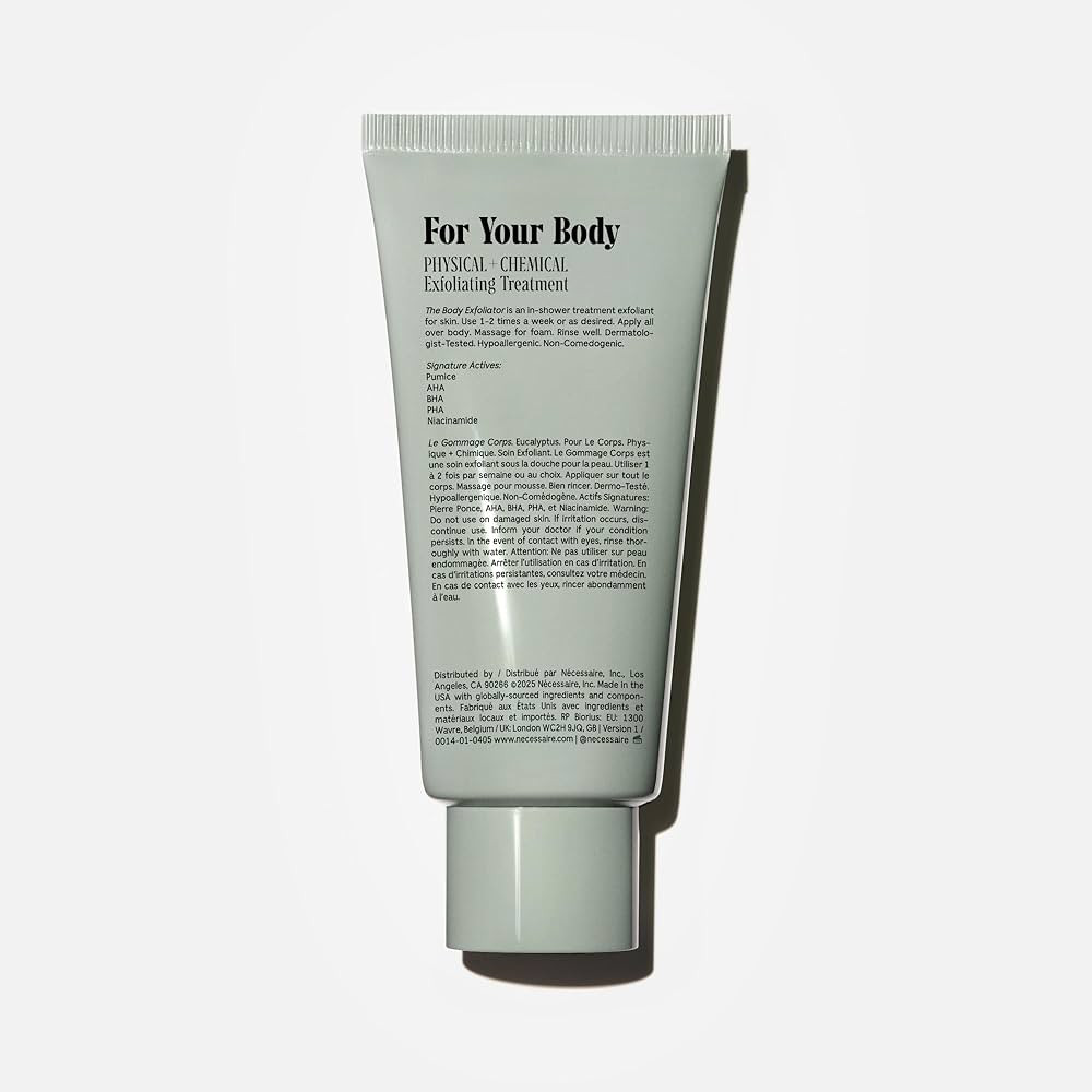Nécessaire The Body Exfoliator. Eucalyptus. AHA/BHA/PHA. Resurface Skin. Smooth KP and Rough Pat... | Amazon (US)