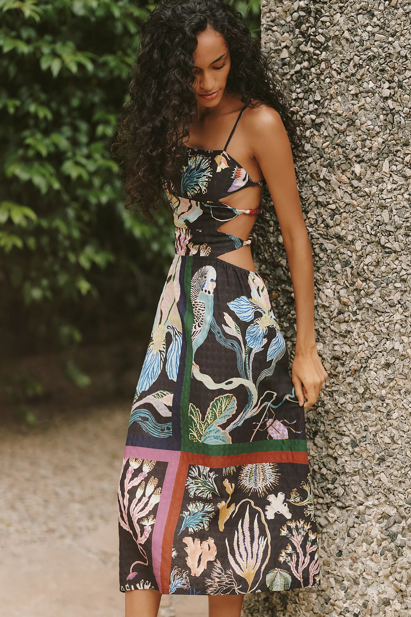 Celandine x Sarah Gordon Cutout Midi Dress | Anthropologie (US)