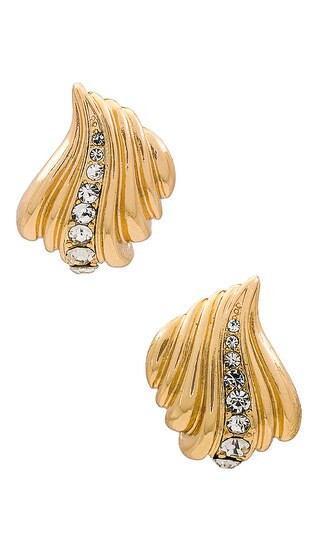 Square Earring in Gold | Revolve Clothing (Global)