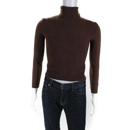Pre-owned|Ralph Ralph Lauren Mens Turtleneck Sweater Brown Size S | Walmart (US)