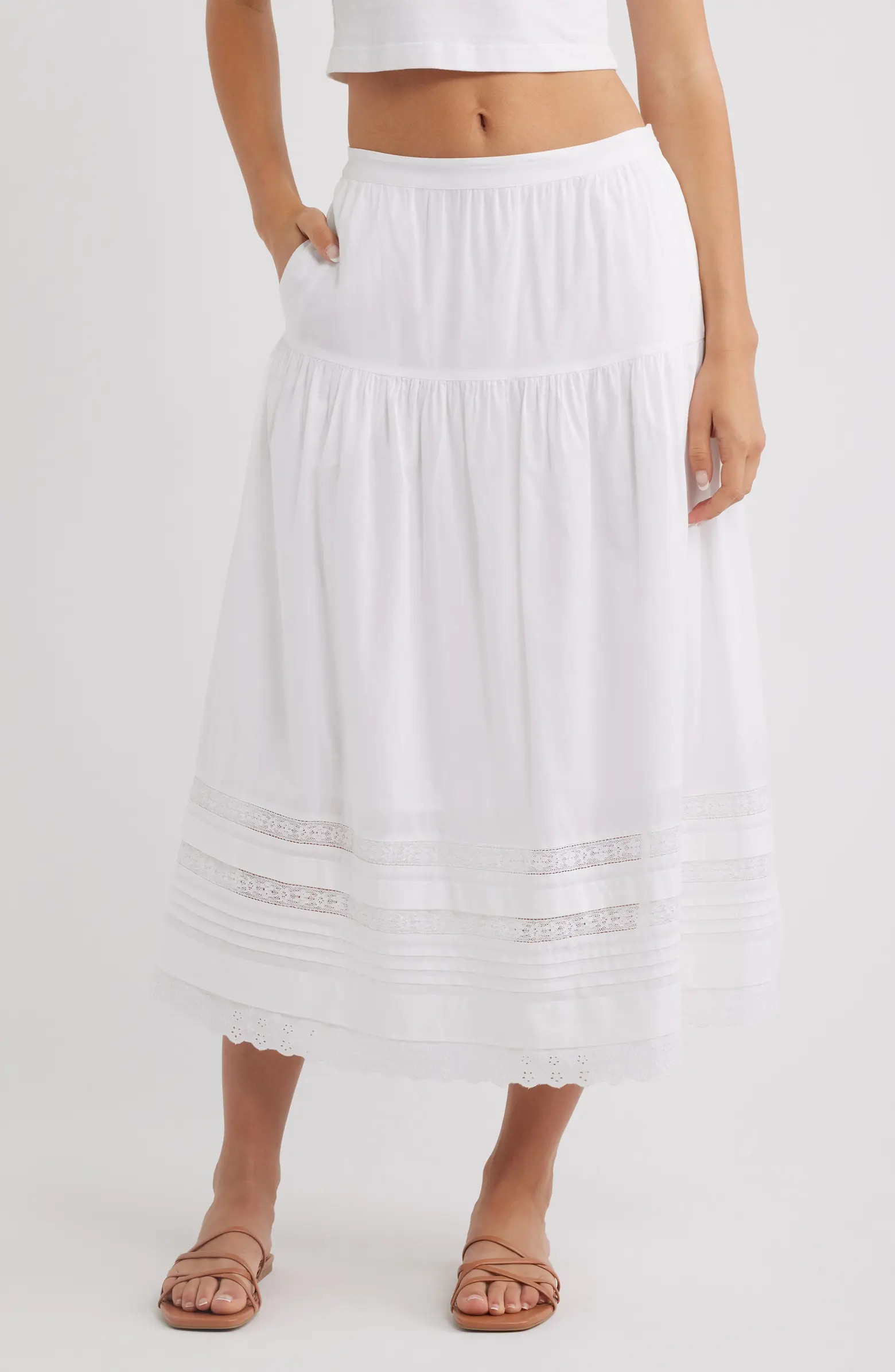 Pintucked Midi Skirt | Nordstrom