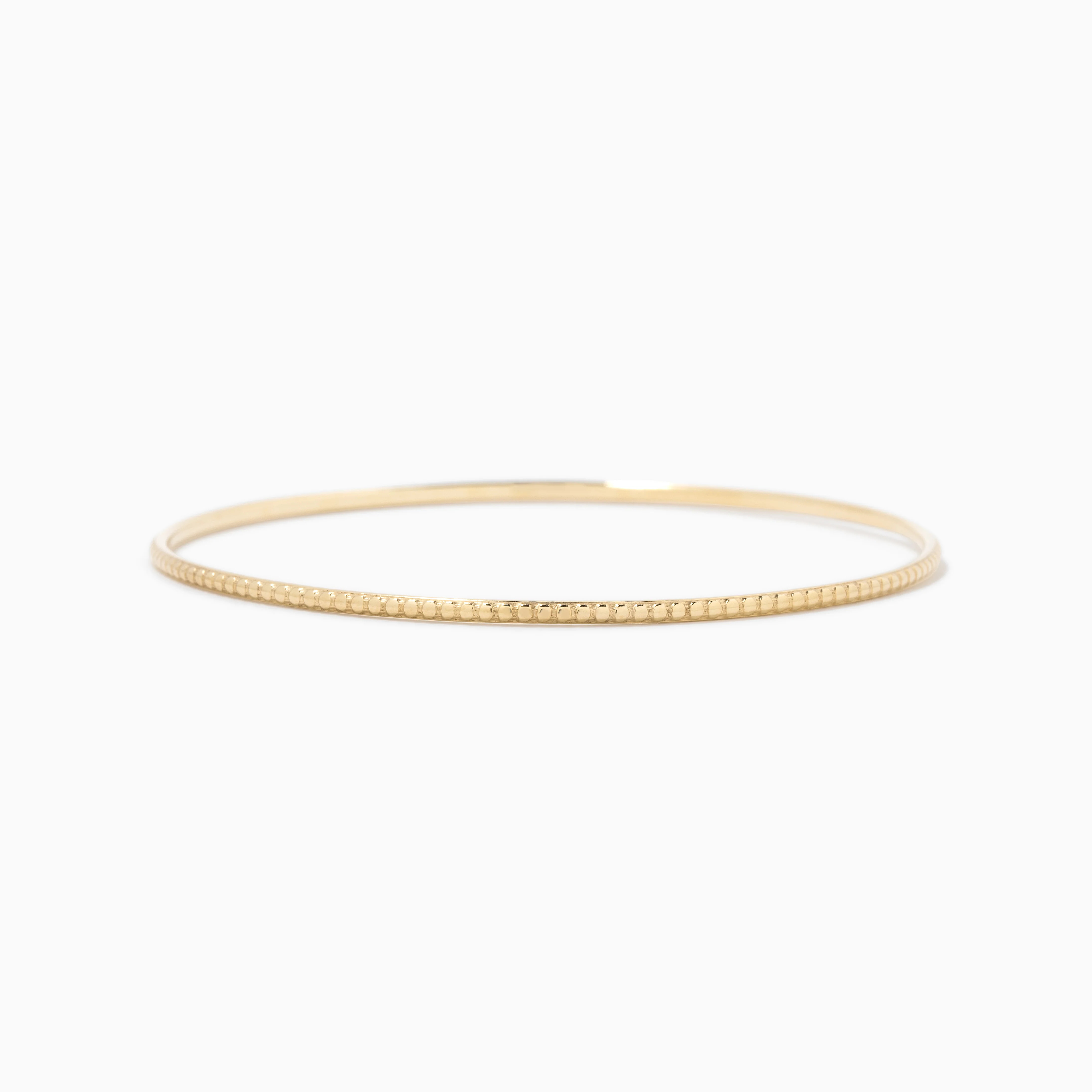 The Heavy Weight Milgrain Bangle | Yearly Company