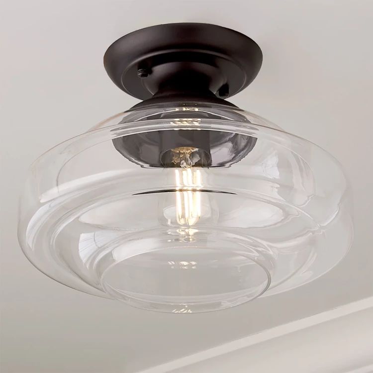 Classic Clear Flush Mount Ceiling Light | Shades of Light