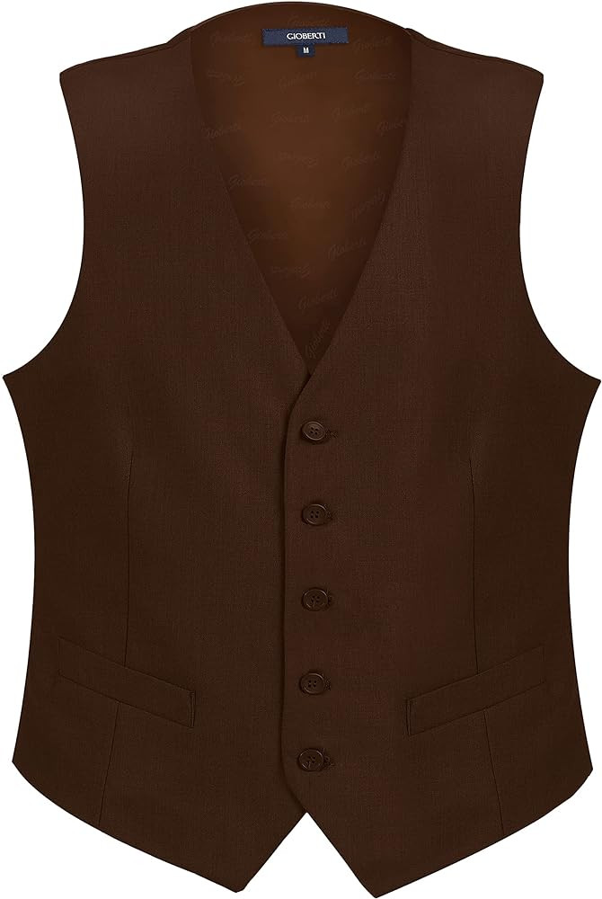 Gioberti Men's Formal Suit Vest Fit for Business or Casual Dress | Amazon (US)
