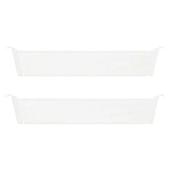 Elfa 17" 1-Runner Mesh Drawer Dividers White Pkg/2 | The Container Store