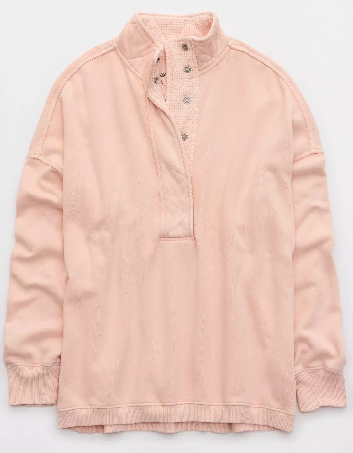 Aerie Getaway Quarter Snap Sweatshirt | Aerie