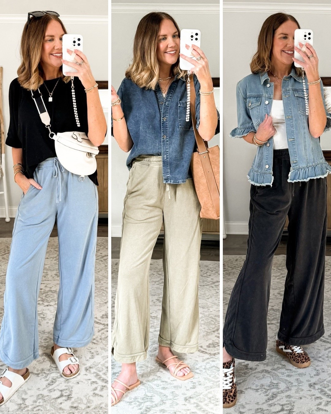 Who says cute can’t be comfy?! 

These elevated lounge pants have the perfect mineral wash, seam details and a tulip hem. They are stretchy and comfy, but elevated enough to wear out and about, and I had so much fun styling them. I tried a medium and a small but preferred the fit of the small so if you’re between sizes consider sizing down. 

For reference, I’m 5’7” and about 135lbs

Amazon fashion finds, tall girl style, cute and comfy outfit, mom style, mom outfit, mom ootd, elevated casual, travel outfit, mom must have, casual outfit idea, easy outfit, pull on pants, comfy outfit, free people style, short sleeve denim shirt jacket



#LTKOver40 #LTKSeasonal #LTKSaleAlert