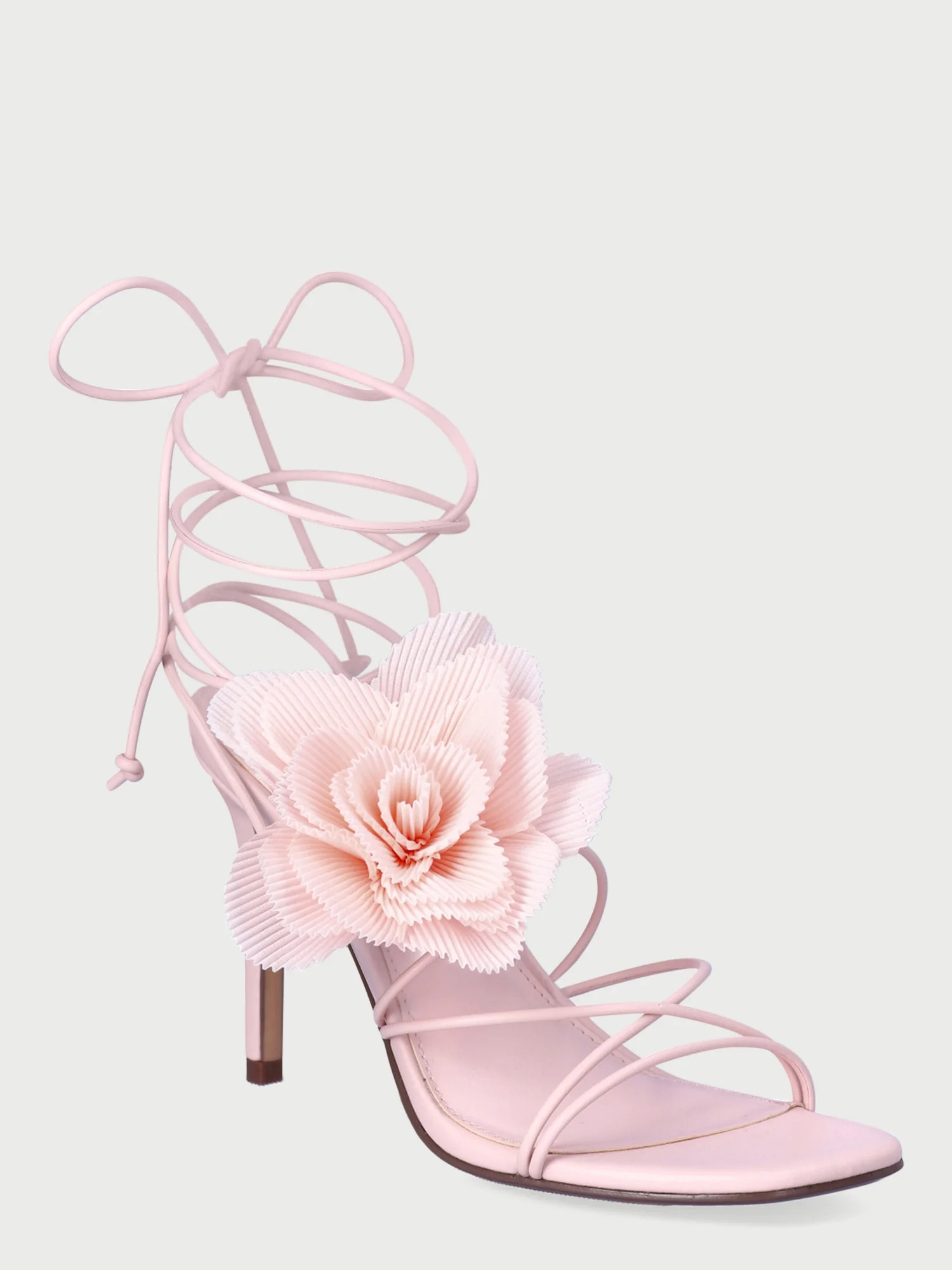 Scoop Women’s Lace Up Stiletto Heel Sandals with Flower | Walmart (US)