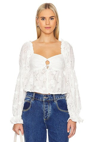 ASTR the Label Barstow Top in White from Revolve.com | Revolve Clothing (Global)